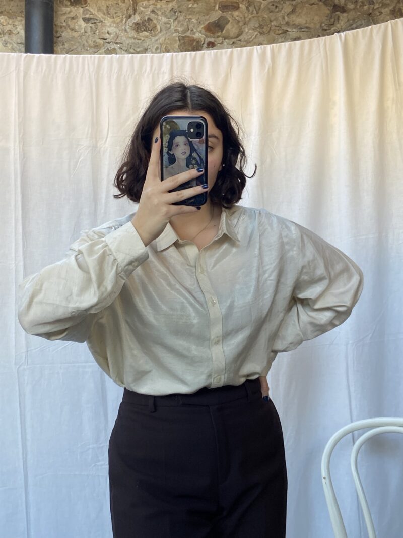 beigne long sleeves shirt, vintage fashion