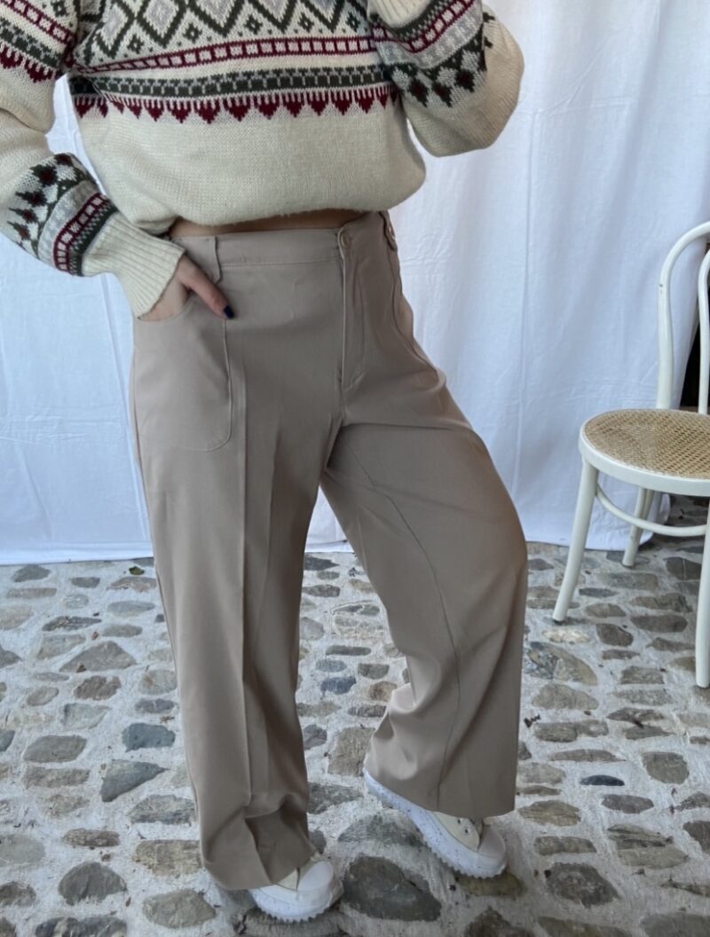 beige tailored pants, vintage fashion