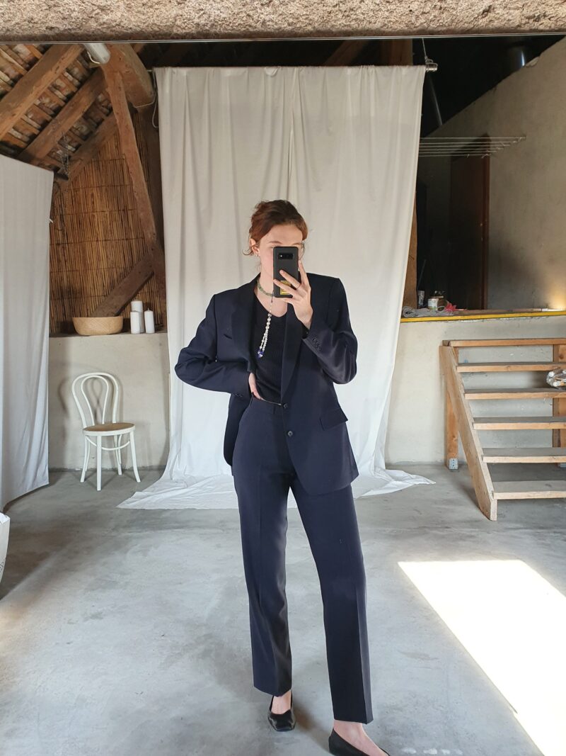 2 piece oversize suit, vintage fashion