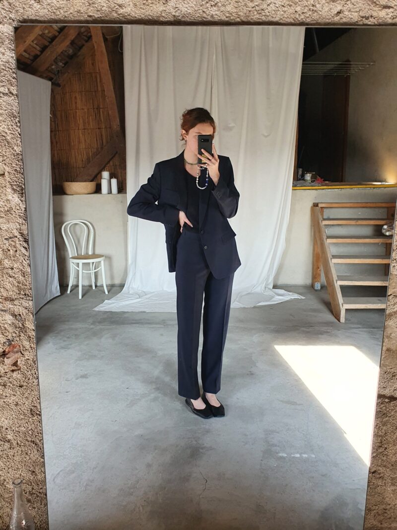 2 piece oversize suit, vintage fashion