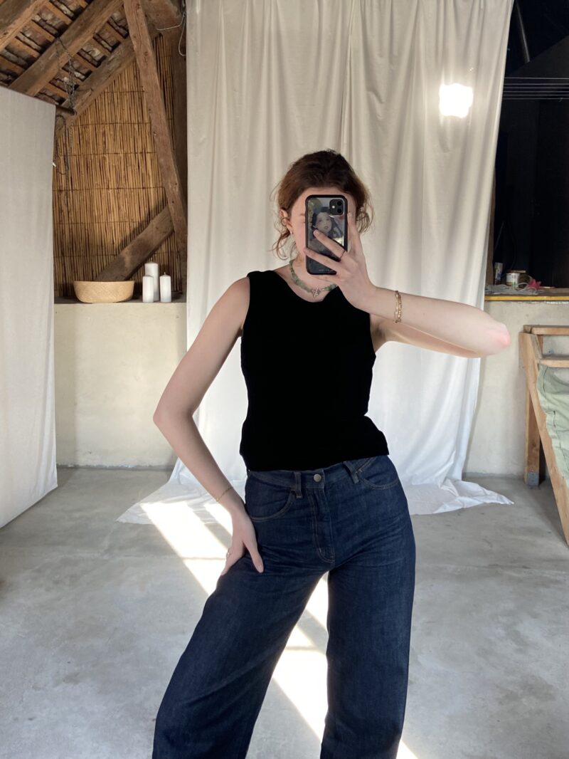 black velvet top, vintage fashion