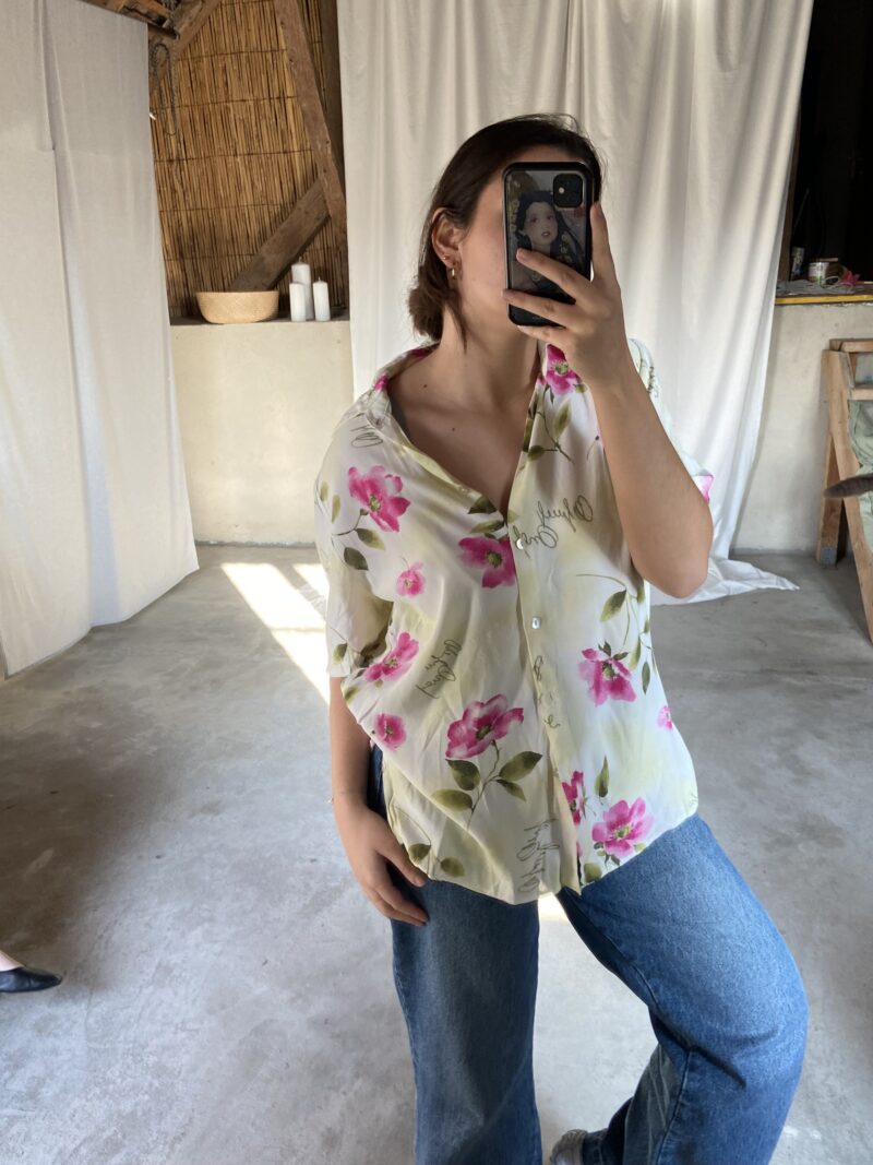 pastel shirt, vintage fashion